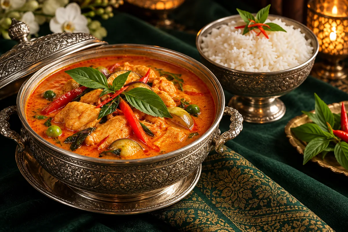Illustration éditoriale pour Éléphant d’argent, cuisine thaïlandaise