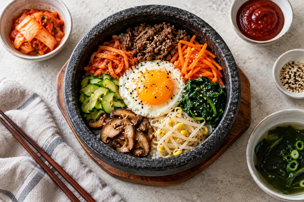 Illustration : Bibimbap coréen