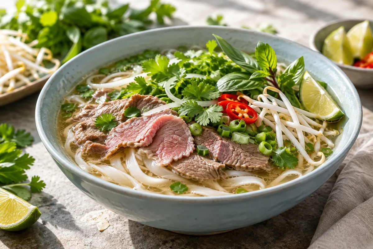 Illustration : Phở vietnamien